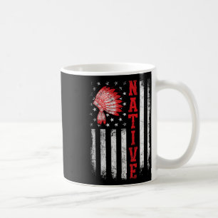 Taza De Café Día Nativo Americano Bandera Usa Cherokee Indígena