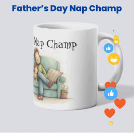 Taza De Café Día oficial del Padre del Campeón de Nap