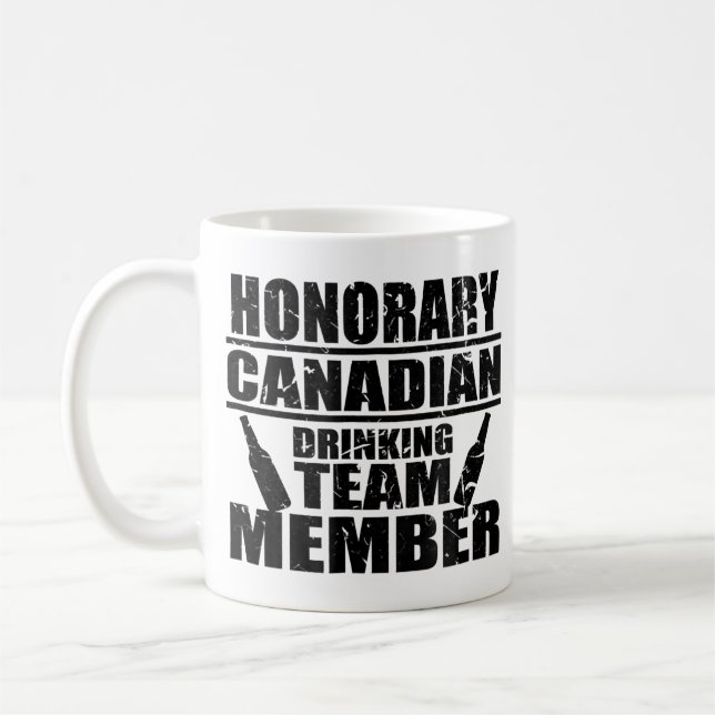 Taza De Café Día para Canadá Miembro del Equipo Canadiense Hono (Izquierda)