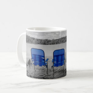 Taza De Café Día Perfecto En El Lago Grayscale Coffee Mug