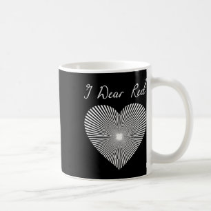 Taza De Café Día Rojo Cinta Cinta de Costume Enfermedad del Cor