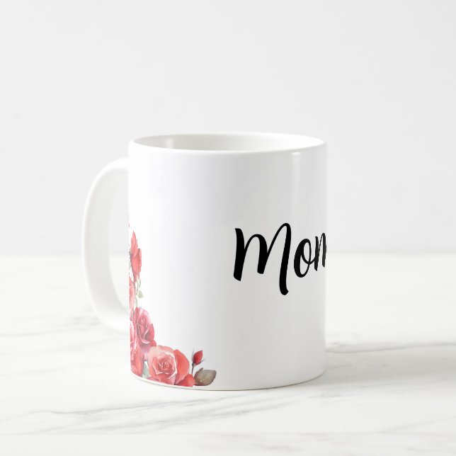 Taza De Café Día simple de la madre (Anverso izquierdo)