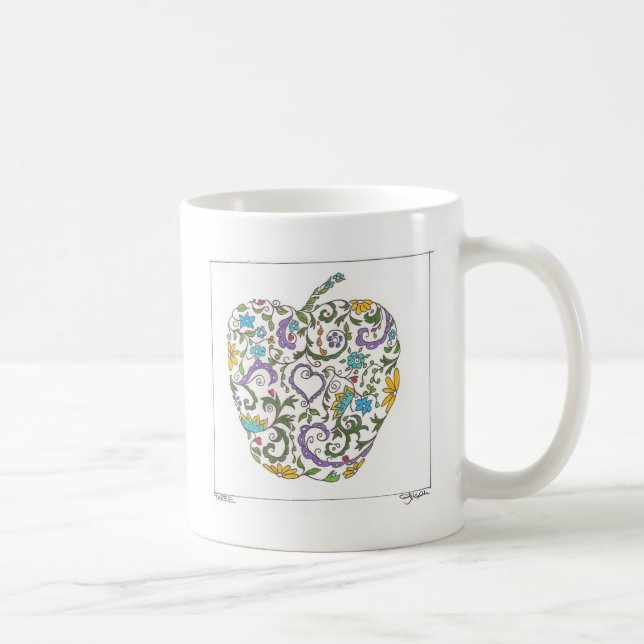 Taza De Café Día tres - Doodle dulce (Derecha)