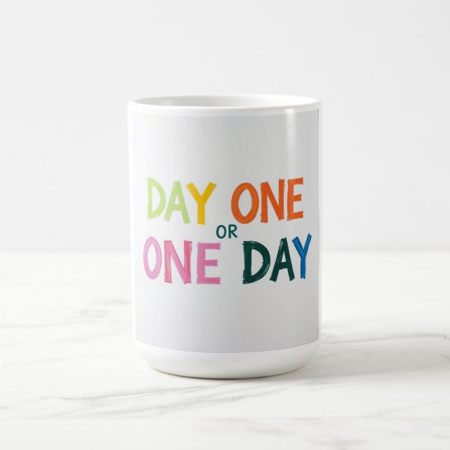 Taza De Café Día Uno o Uno (Centro)