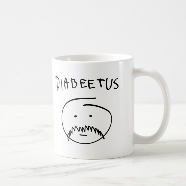 Taza De Café Diabeetus (versión del bosquejo) (Derecha)