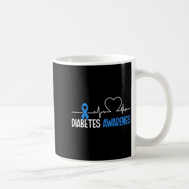 Taza De Café Diabetes Awareness Day World Diabetes Month  (Derecha)