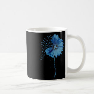 Taza De Café Diabetes Awareness Sunflower Ribbon Gift