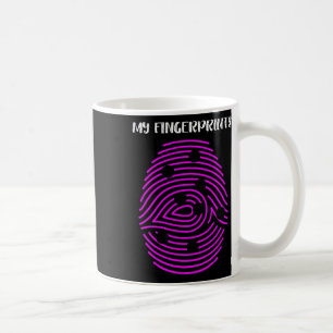 Taza De Café Diabetes de huellas dactilares T1d Tipo 1 Concienc