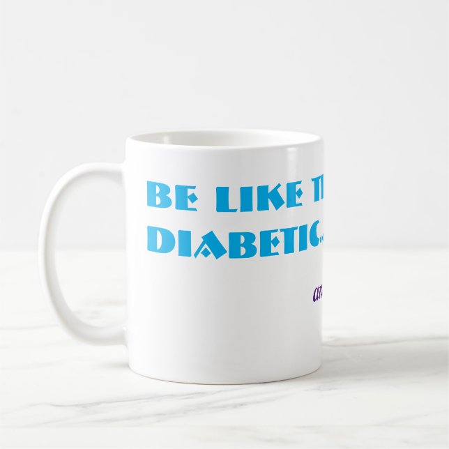 Taza De Café Diabetes de la diabetes Chiste diabético (Izquierda)
