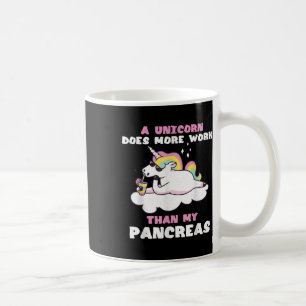 Taza De Café Diabetes de tipo 1 de unicornio de páncreas divert