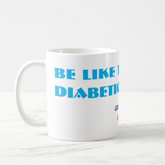 Taza De Café Diabetes Diabéticos Chiste Diabético (Izquierda)