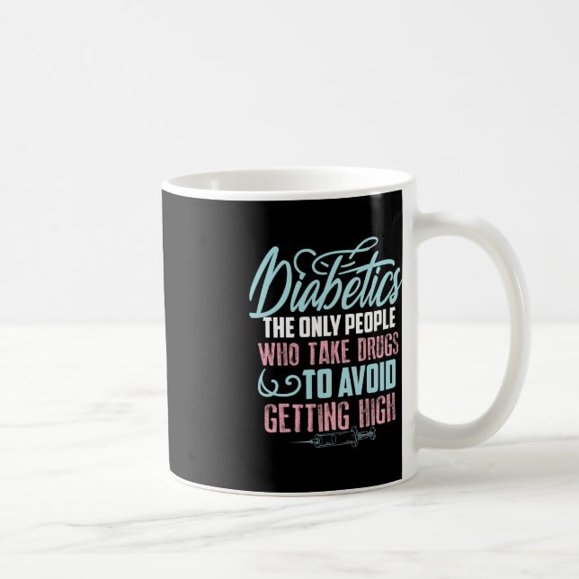 Taza De Café Diabetes divertidos: regalo de conciencia sobre la (Derecha)