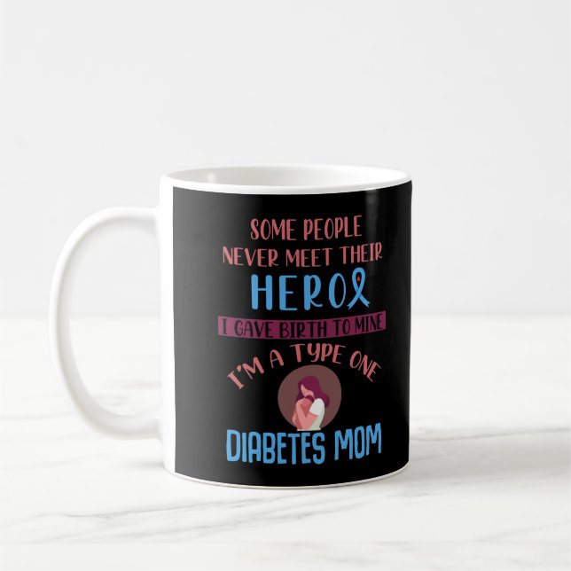 Taza De Café Diabetes Mamá Sensibilización Infantil Diabética (Izquierda)