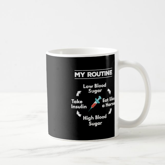 Taza De Café Diabetes Rutina Insulina Aguja Hipertensión Sug (Derecha)