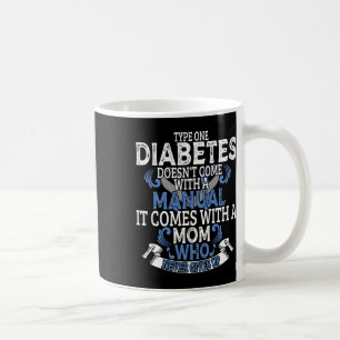 Taza De Café Diabetes Tipo 1 Diabetes T1d Conciencia Diabética 