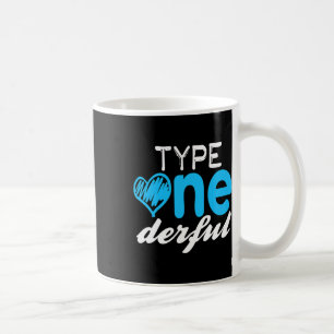 Taza De Café Diabéticos Tipo Uno-derful T1d Conciencia de la Di