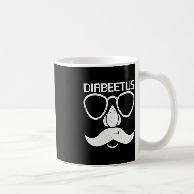 Taza De Café Diabetus Beard Diabetes Awareness Gift (Derecha)