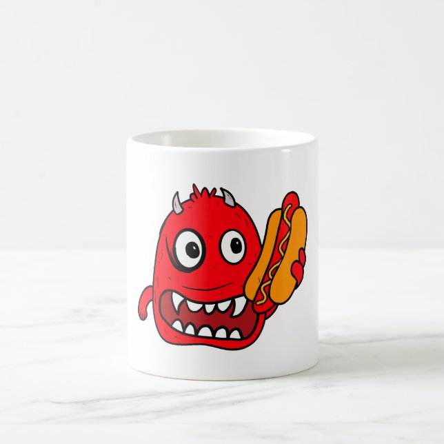 Taza De Café Diablo canino caliente (Centro)
