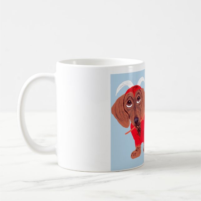 Taza De Café Diablo Dachshund (Izquierda)