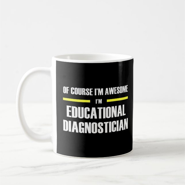 Taza De Café Diagnóstico educativo asombroso (Izquierda)
