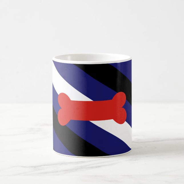 TAZA DE CAFÉ DIAGONAL DEL ORGULLO DEL JUEGO DEL PERRITO (Centro)