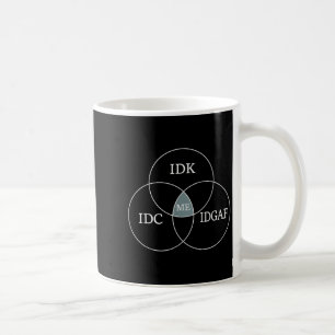 Taza De Café Diagrama Venn Idgaf Gracioso Meme Ciencia Scifi Id