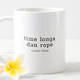 Taza De Café Dialecto Caimán divertido Tiempo Longa Dan Rope