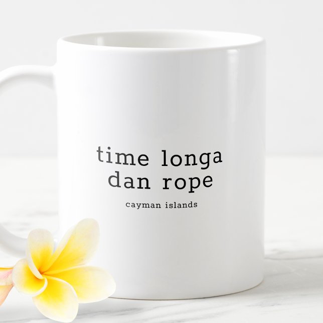 Taza De Café Dialecto Caimán divertido Tiempo Longa Dan Rope (Subido por el creador)