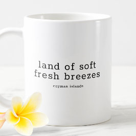 Taza De Café Dialecto Caymaniano divertido tierra brizas fresca