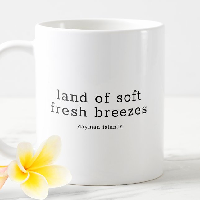Taza De Café Dialecto Caymaniano divertido tierra brizas fresca (Subido por el creador)