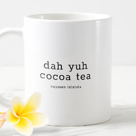 Taza De Café Dialecto divertido de las Islas Caimán Dah Yuh Coc