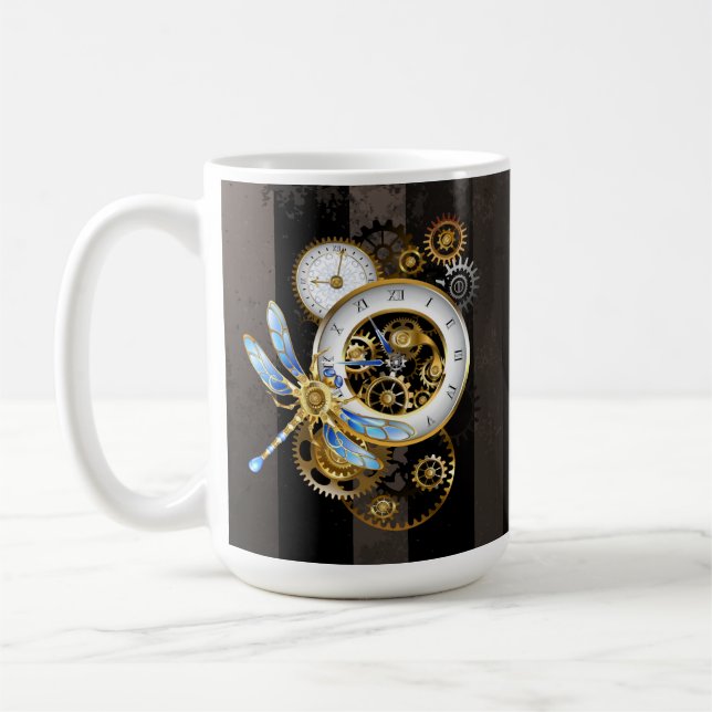 Taza De Café Diales de vapor con libélula (Izquierda)