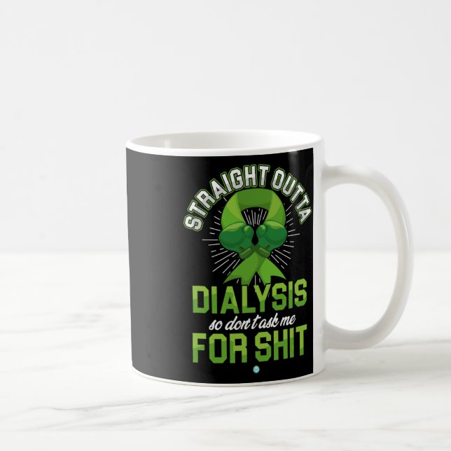 Taza De Café Diálisis externa Enfermedad renal regalo divertido (Derecha)
