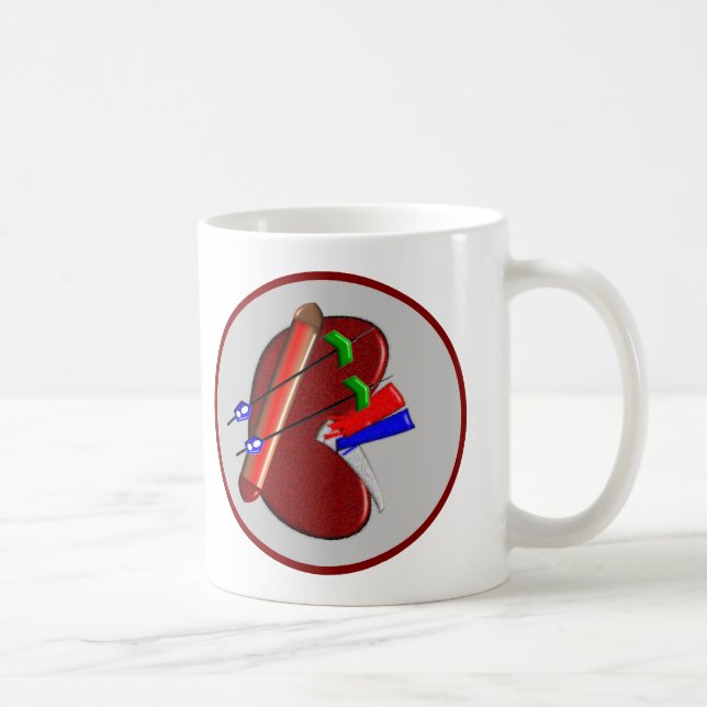 Taza De Café Diálisis y regalos del diseño del riñón (Derecha)
