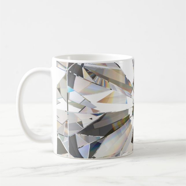Taza De Café Diamante realista: Cierre 3D (Izquierda)