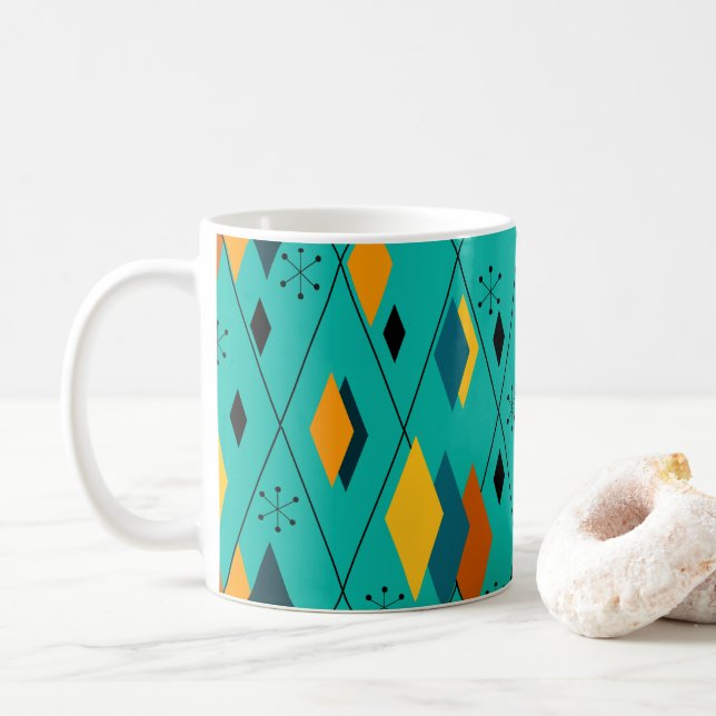 Taza De Café Diamantes atómicos (Con donut)