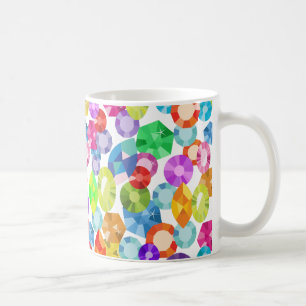 Taza De Café diamantes de imitación del arco iris