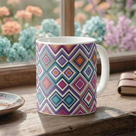 Taza De Café Diamantes Geométricos
