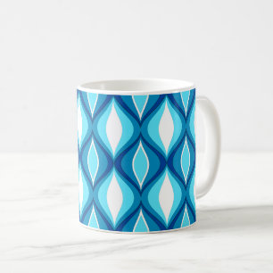 Taza De Café Diamantes modernos de medio siglo, melancolía de d