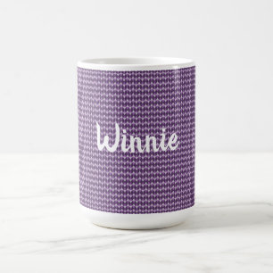 Taza De Café Diamantes púrpura