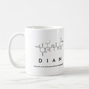Taza De Café Dian peptide name mug