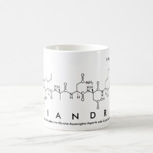 Taza De Café Diandra peptide nombre mug