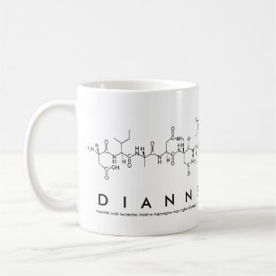 Taza De Café Dianne peptide name mug
