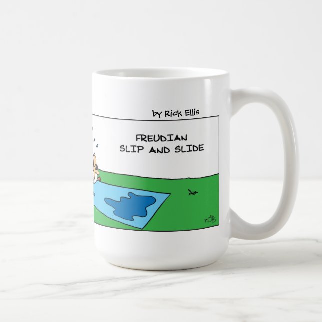 Taza De Café Diapositiva freudiana divertida (Derecha)