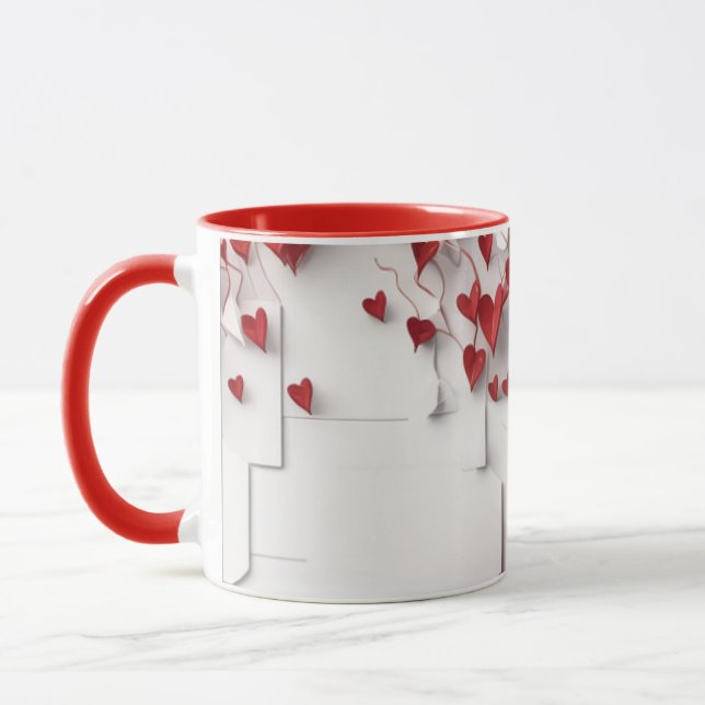 Taza de café diaria con flores doradas (Izquierda)