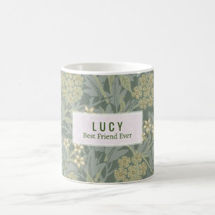 Taza De Café Diario Dotado Personalizado William Morris Jasmine