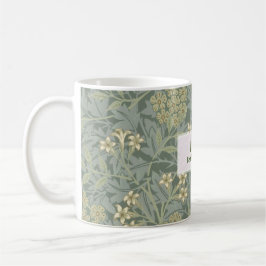 Taza De Café Diario Dotado Personalizado William Morris Jasmine