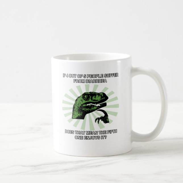 Taza De Café Diarrea de Philosoraptor (Derecha)