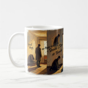 Taza De Café Días Buenos Perdidos ¿Debería Quedarme o Ir Mug