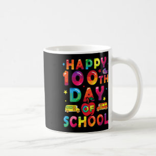 Taza De Café Días De Chicas Escolares Felices 100 Días De Escue